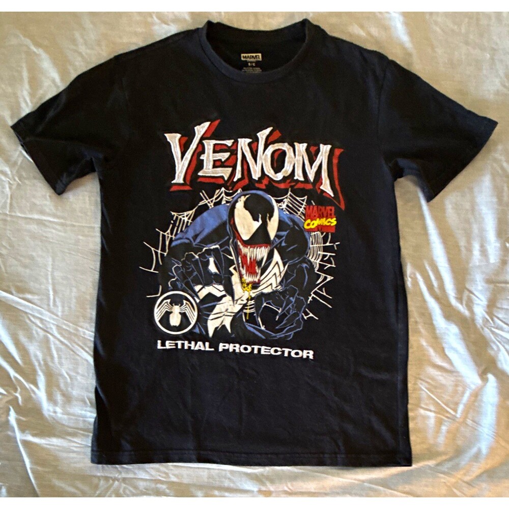 Marvel Venom “Lethal Protector” Graphic T-Shirt Men’s Small Embroidered Logo